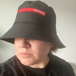 Prada Linea Rossa Technical fabric bucket hat